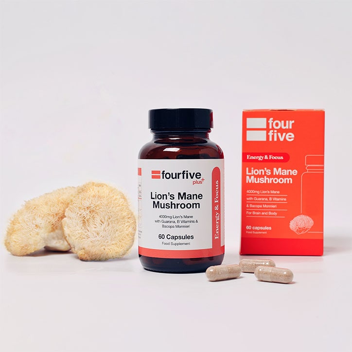 Fourfive Lions Mane Complex Energy & Focus 4000mg 60 Κάψουλες